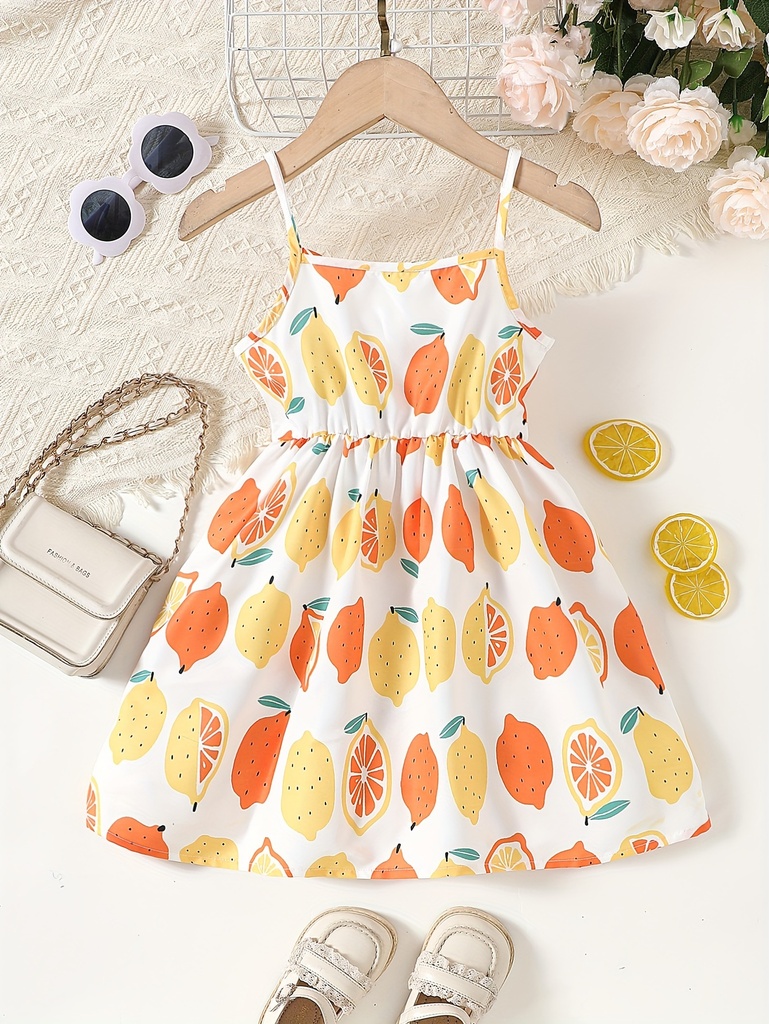 Vestido de Tirantes con Lazo y Estampado de Flores Luxeira