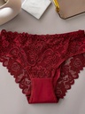 Panty de Encaje con Ribetes Ondulados Luxeira