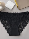 Panty de Encaje con Ribetes Ondulados Luxeira
