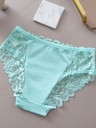 Panty de Encaje con Ribetes Ondulados Luxeira