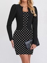 Vestido 2 en 1 con Estampado y Mangas Largas Luxeira