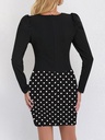 Vestido 2 en 1 con Estampado y Mangas Largas Luxeira