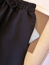 Short de Cintura Alta con Cordón Liso Luxeira