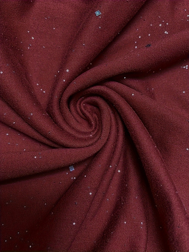 Vestido de Hombros Descubiertos y Manga Larga Luxeira