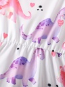 Vestido de Verano con Estampado de Dinosaurio Luxeira