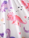 Vestido de Verano con Estampado de Dinosaurio Luxeira