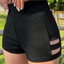 Short Ajustado de Cintura Alta con un Sutil Diseño Lateral Luxeira