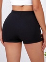 Short Ajustado de Cintura Alta con un Sutil Diseño Lateral Luxeira