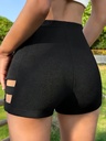 Short Ajustado de Cintura Alta con un Sutil Diseño Lateral Luxeira