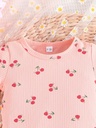 Conjunto de Camiseta y Short con Estampado de Cerezas Luxeira