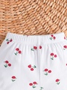 Conjunto de Camiseta y Short con Estampado de Cerezas Luxeira
