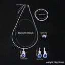 Set de 5 Piezas de Joyería con Detalles de Vidrio y Aleación