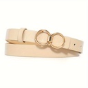 Cinturón de Moda con Hebilla Dorada - Ajustable 70-98cm