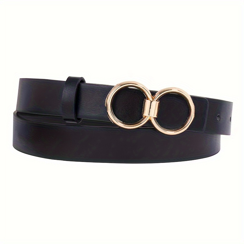 Cinturón de Moda con Hebilla Dorada - Ajustable 70-98cm