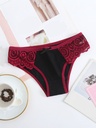 Panty de Algodón Suave y Elástica con Encaje en Contraste Luxeira