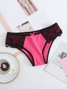 Panty de Algodón Suave y Elástica con Encaje en Contraste Luxeira