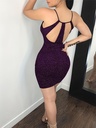 Vestido Brillante con Escote Luxeira