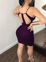 Vestido Brillante con Escote Luxeira