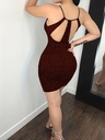 Vestido Brillante con Escote Luxeira