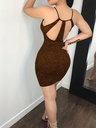 Vestido Brillante con Escote Luxeira