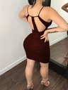 Vestido Brillante con Escote Luxeira