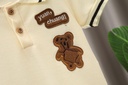 Conjunto de Camiseta de Oso con Cuello y Short Luxeira