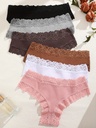 Panty con Costura De Encaje Luxeira