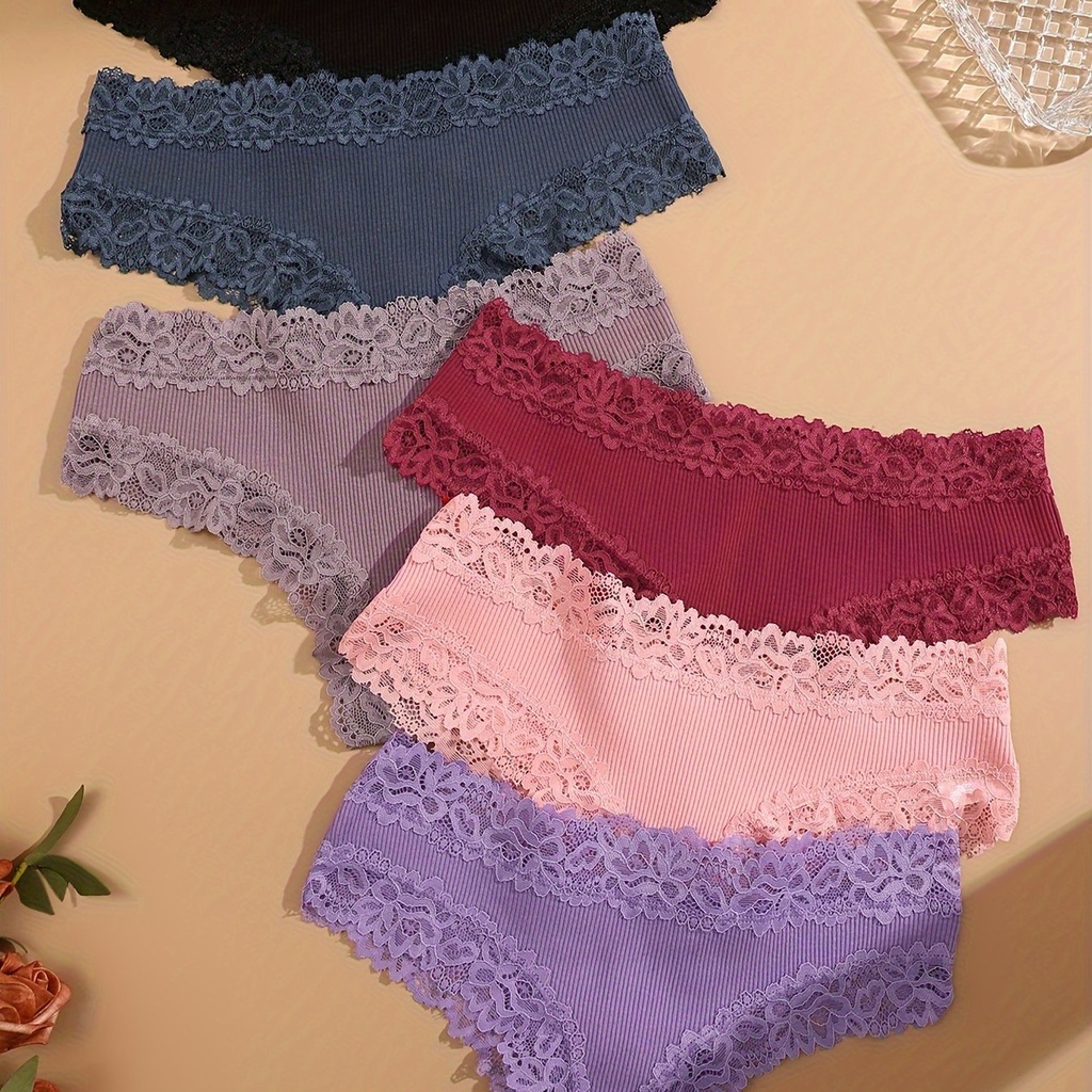 Panty con Costura De Encaje Luxeira