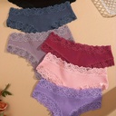 Panty con Costura De Encaje Luxeira