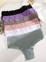 Panty con Costura De Encaje Luxeira