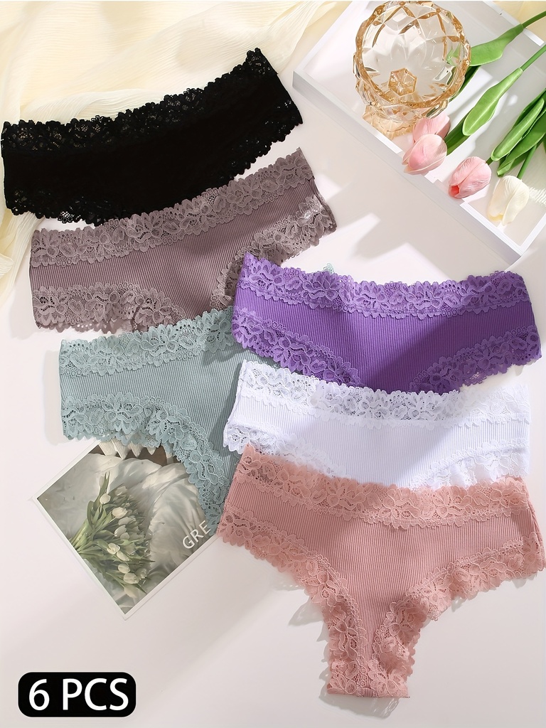 Panty con Costura De Encaje Luxeira