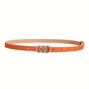 Cinturón de Moda con Hebilla Triple O-Ring