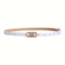 Cinturón de Moda con Hebilla Triple O-Ring