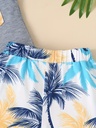 Conjunto de Camiseta y Short con Estampado de Coco Luxeira
