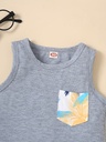 Conjunto de Camiseta y Short con Estampado de Coco Luxeira