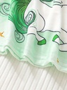 Vestido con Estampado de Unicornio con Volantes Luxeira
