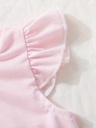 Vestido con Estampado de Unicornio con Volantes Luxeira