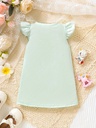 Vestido con Estampado de Unicornio con Volantes Luxeira