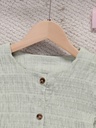 Top de Verano con Cuello Cuadrado y Mangas Abullonadas Luxeira