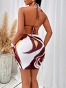 Vestido con Bloque de Color Luxeira