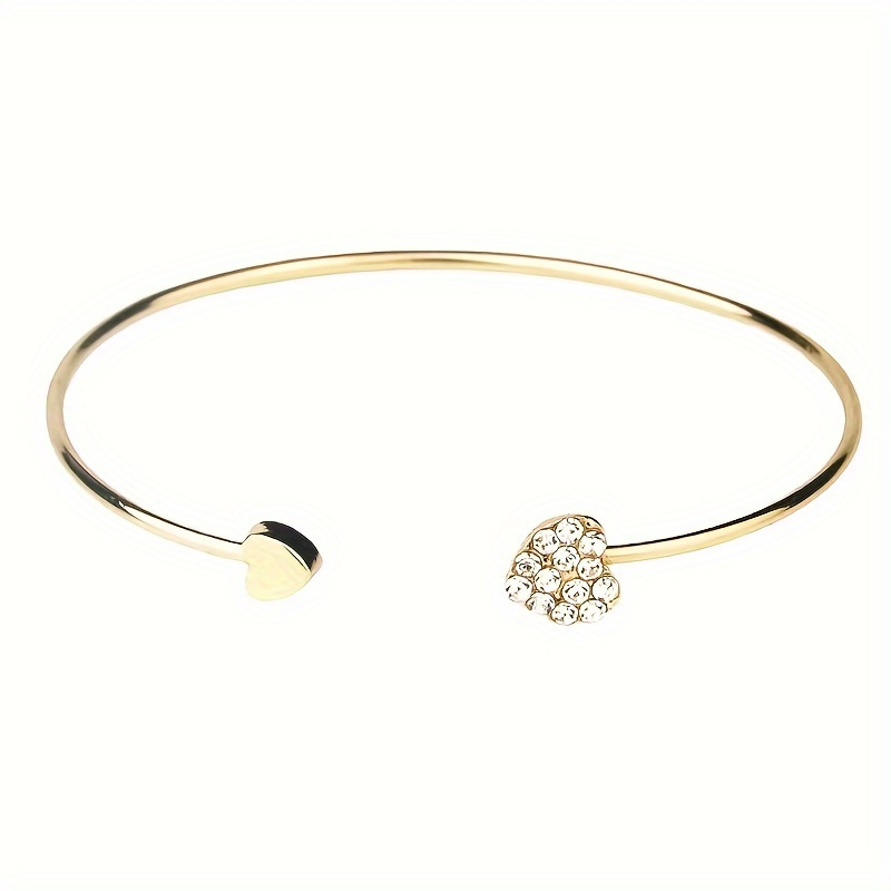 Set de 5 Piezas en Forma de Corazón:Collar, Aretes, Pulsera y Anillo on Brillantes Piedras