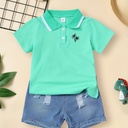 Camiseta Polo con Estampado de Palmeras Luxeira