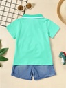 Camiseta Polo con Estampado de Palmeras Luxeira