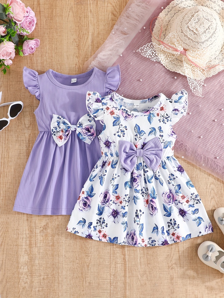 Vestido con Estampado de Flores para Verano Luxeira