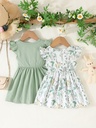 Vestido con Estampado de Flores para Verano Luxeira