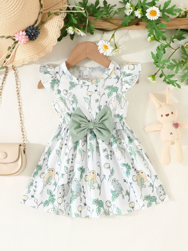 Vestido con Estampado de Flores para Verano Luxeira