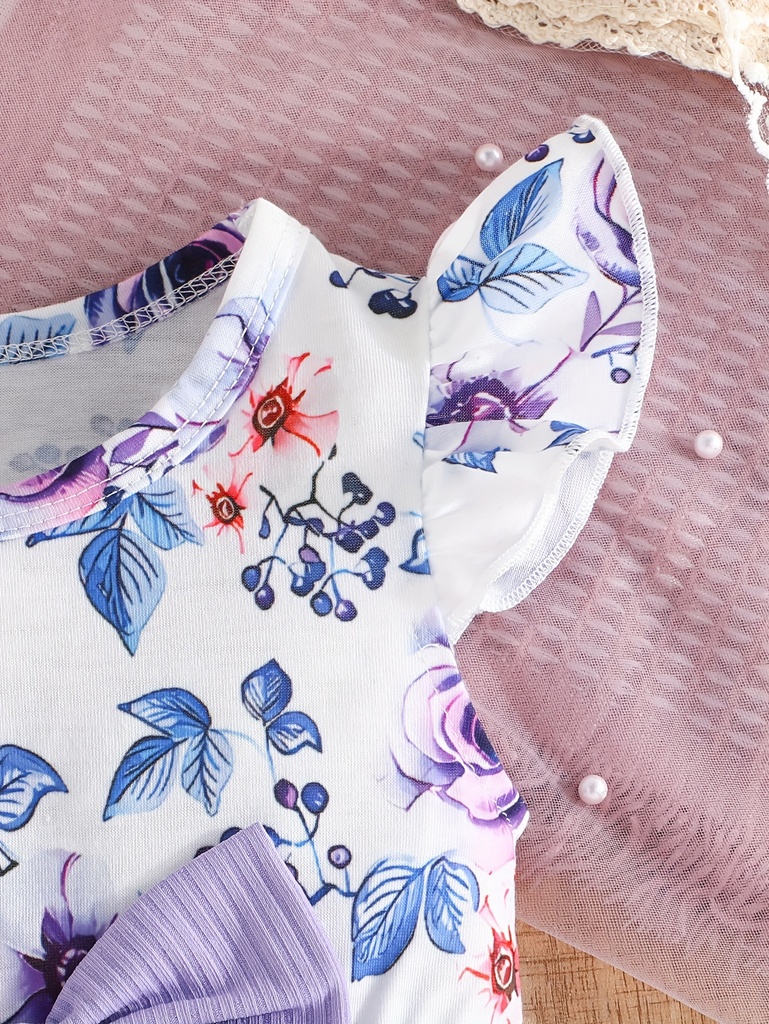 Vestido con Estampado de Flores para Verano Luxeira