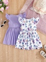 Vestido con Estampado de Flores para Verano Luxeira