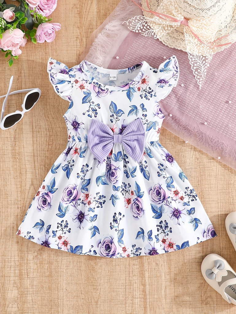 Vestido con Estampado de Flores para Verano Luxeira