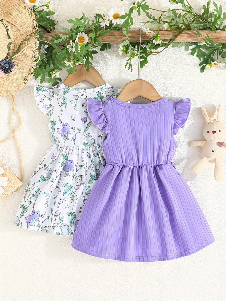Vestido con Estampado de Flores para Verano Luxeira